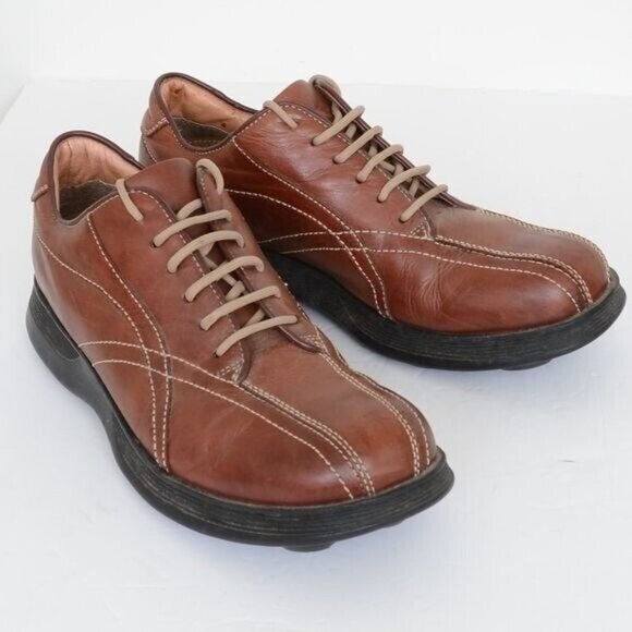 Steve Madden Men's Size 11 Brown Leather Maximus Lace Up Oxford Shoes Preppy - Picture 3 of 8